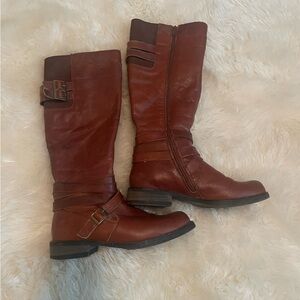 Brown Leather Women's Boots
